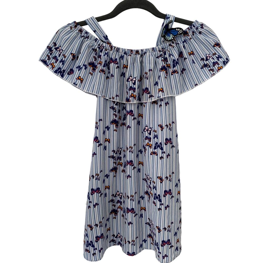 Speechless Little Girls Striped Butterfly Dress Size 8